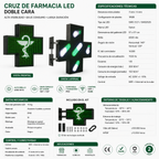 Letrero LED para Farmacia de Alta Calidad - Cruz de Farmacia con Pantalla LED 576*576 mm