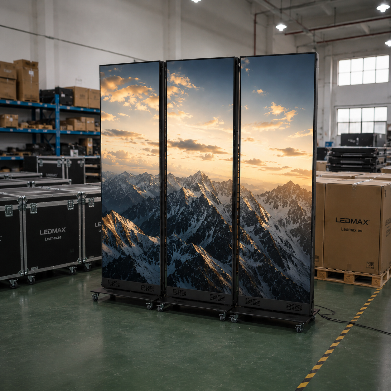 Foldable Poster LED Screen, Indoor Digital LED Totem 192 * 96