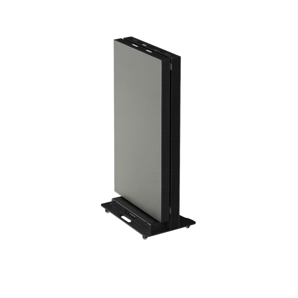 Tótem de exposición modular con pantalla LED y expansión sin fisuras